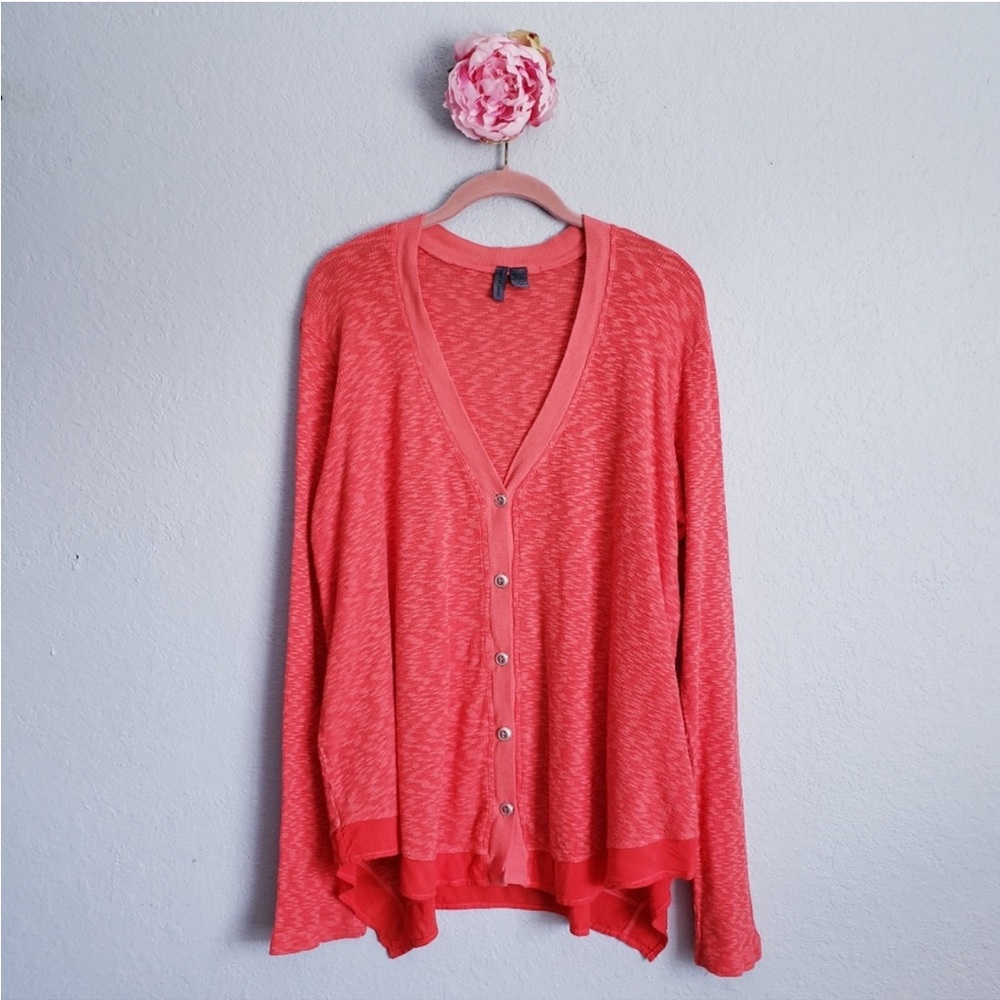 Left of Center pink cardigan